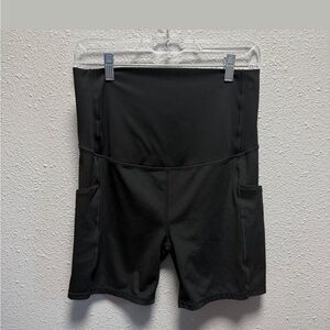Fabletics Maternity Black Bike Shorts